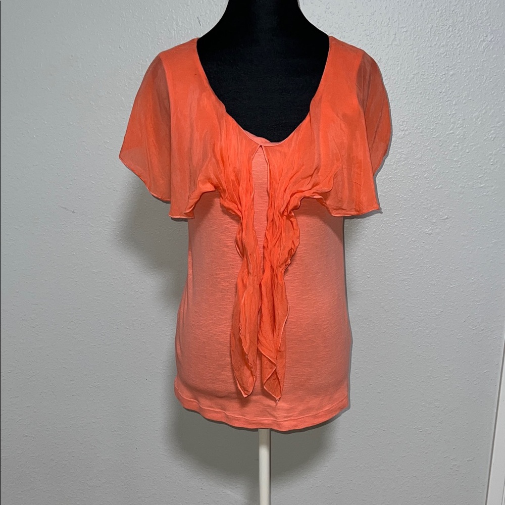 Barbara Lesser Orange Top - Picture 5 of 6